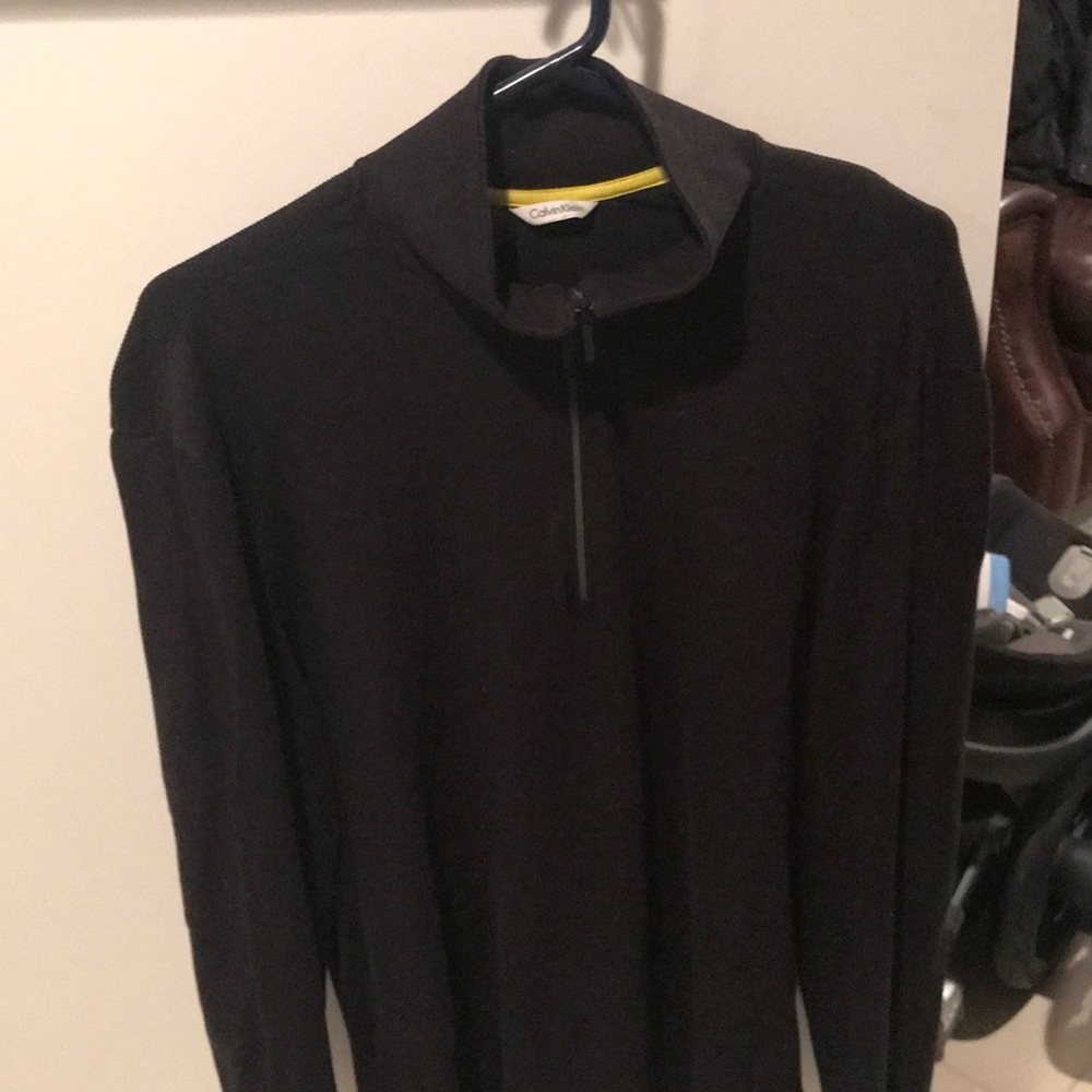 Calvin Klein Black Pullover Athletic Jacket